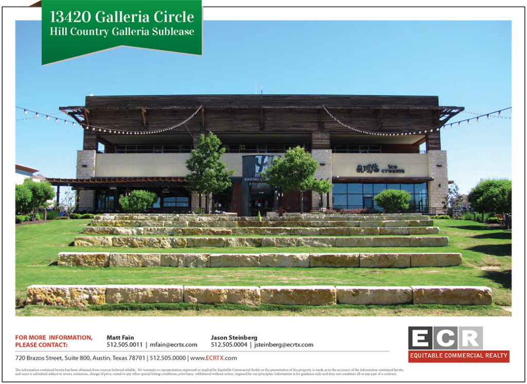 Galleria sublease flyer